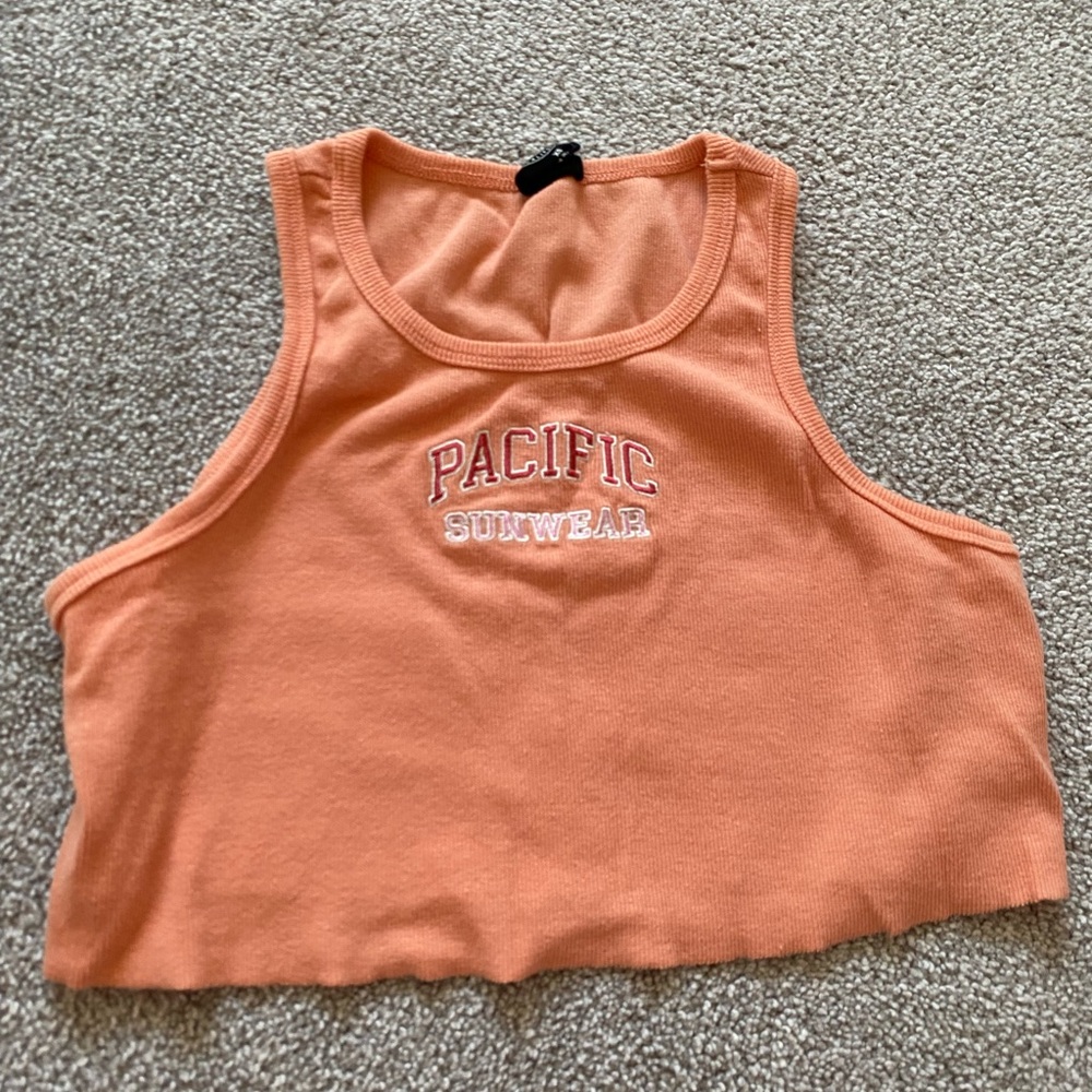 Pacific Sunwear cropped tank top. Never worn. Great quality.